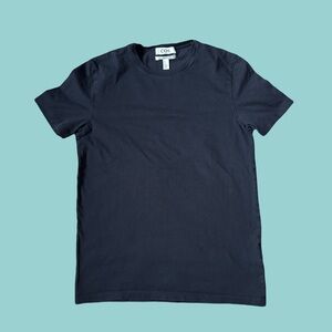 COS | Short Sleeve T Shirt | Size XS | Navy Blue | Classic Fitted Tee